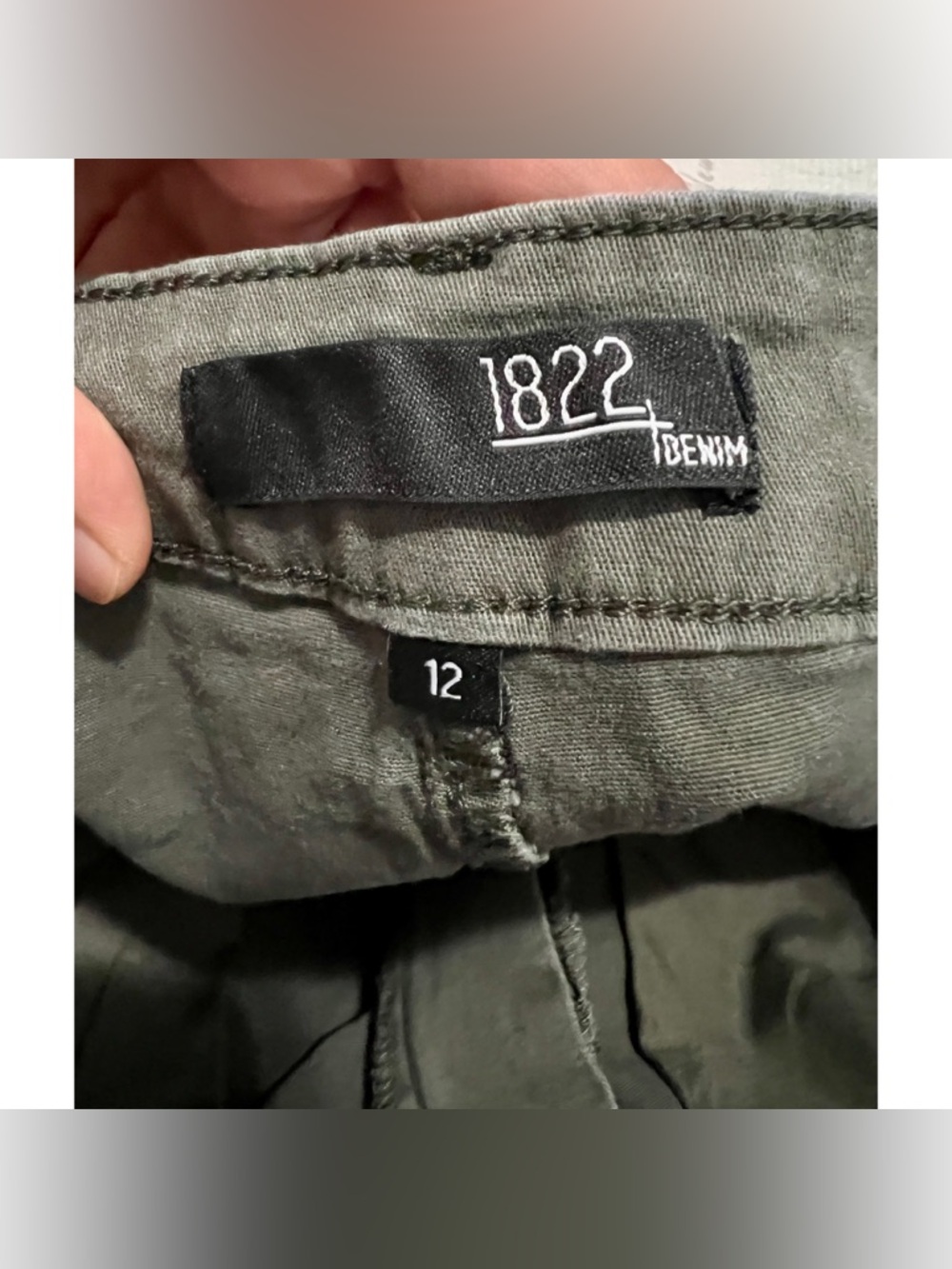 1822 Denim fern green midi cargo skirt US Women’s 12 - Picture 6 of 7